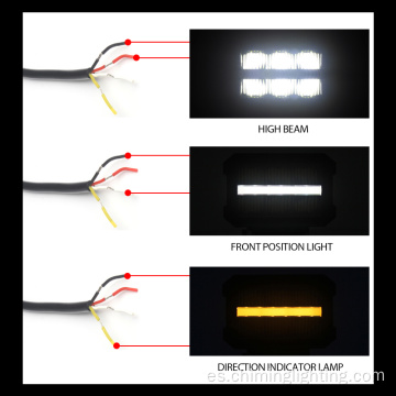 Barras de luz LED LED impermeables de 12V 24V 4.5 pulgadas Fila LED doble 30 W Luce de trabajo para camión